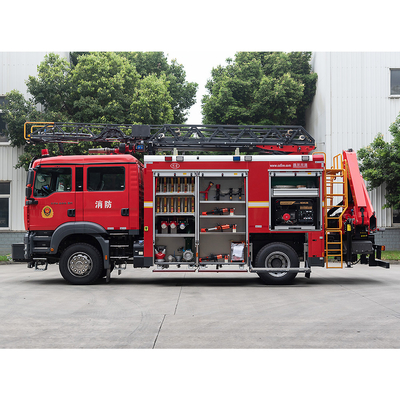 Carro de bombeiros 60L/s do salvamento da escada aérea de SITRAK para a viatura de incêndio
