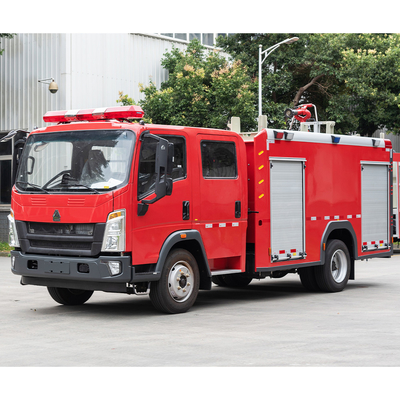 Sinotruk HOWO 4X2 Pequeno caminhão de combate a incêndios Veículo especial de baixo preço China Manufacturer