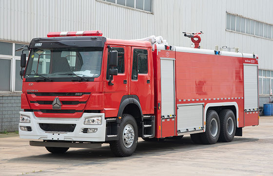 Sinotruk HOWO 16T Caminhão de bombeiros industrial Caminhão de combate a incêndios Veículo especializado de boa qualidade